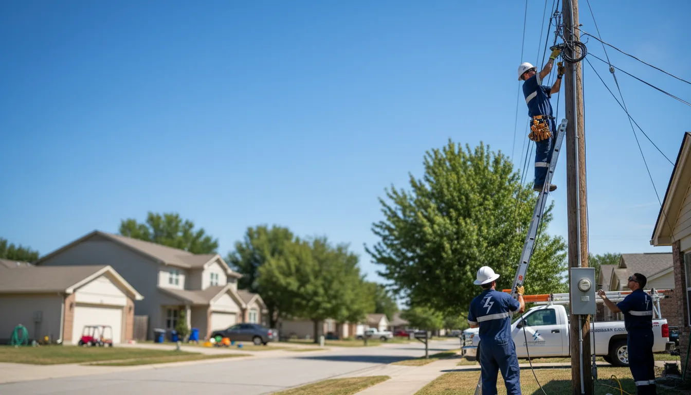 Residential electrician providing installation services in Magnolia, AL